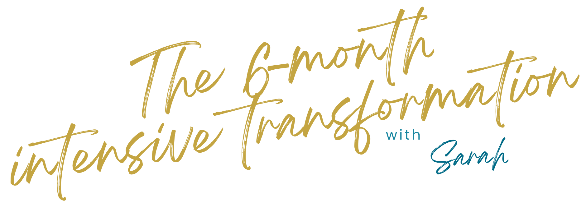 The 6-month intensive transformation with Sarah